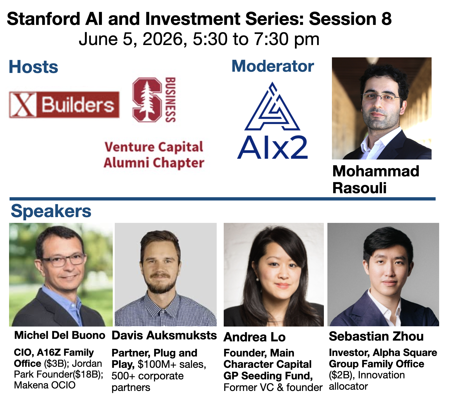 Session 8: Michel Del Buono, Davis Auksmuksts, Andrea Lo, Sebastian Zhou and Mohammad Rasouli